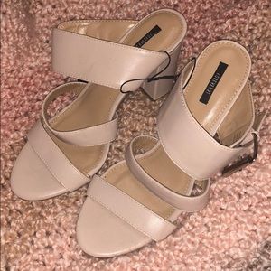 Forever 21 Blush/Nude Sandals with Heel